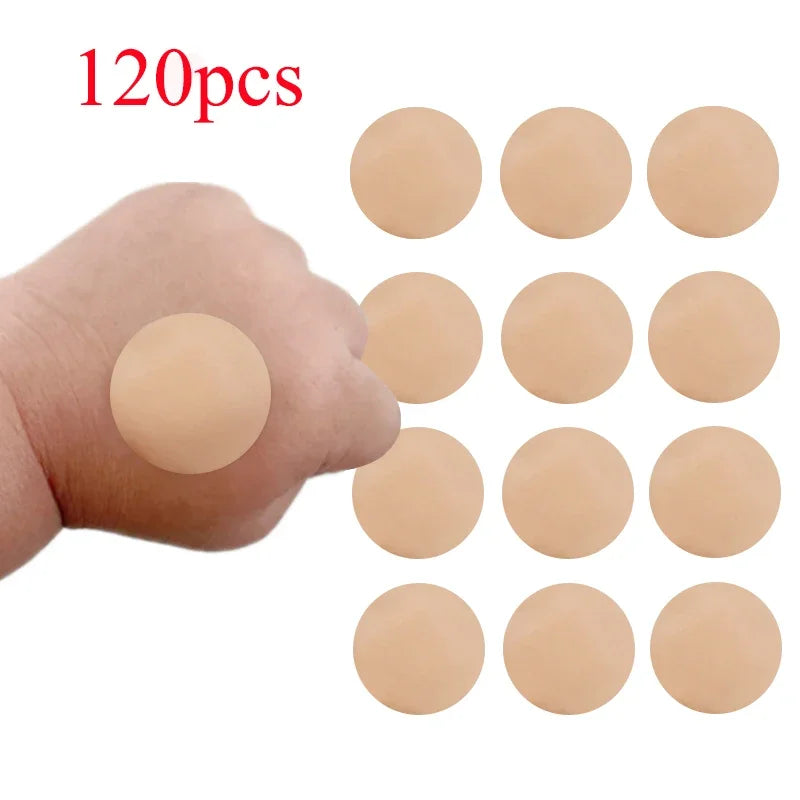 120pcs/set Round Strip Shape Band Aid First Aid Wound Plaster Skin Dressing Patch for Children Adults Adhesive Bandages Kawaii