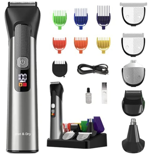 5in1 Beard Trimmer For Men Stainless USB C Rechargeable