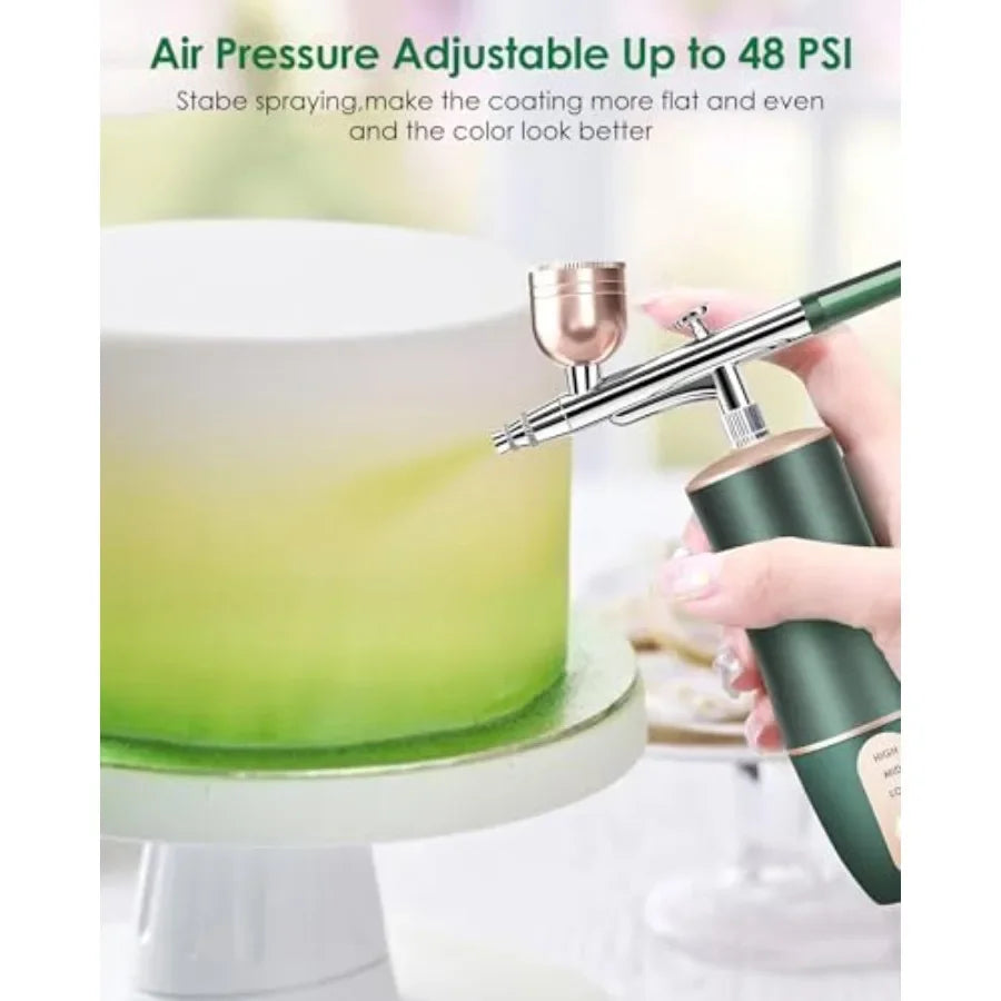 Rechargeable Cordless Airbrush Kit With Compact Compressor