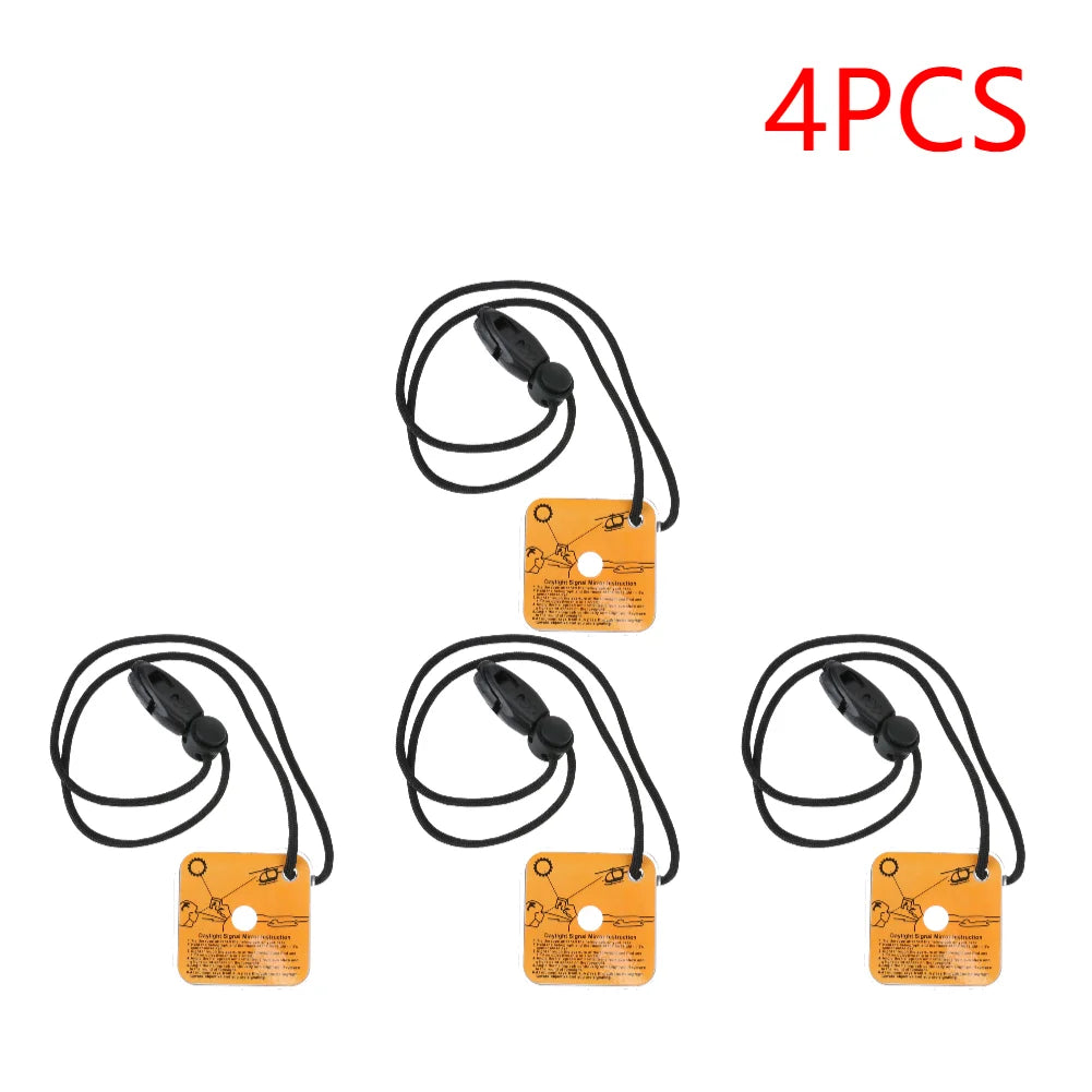 Emergency Survival Mirror With Whistle Outdoor Gear Kit