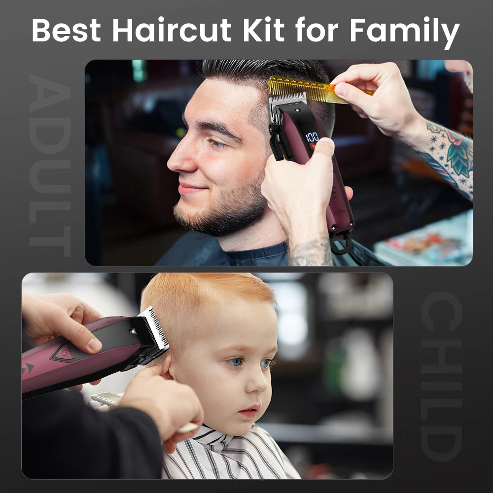 Hair Clippers For Men Led Professional Cordless Trimmer