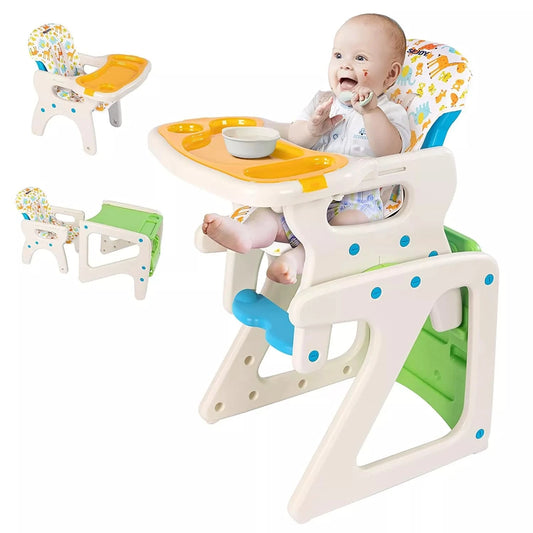 Sejoy 3-in-1 Baby High Chair Adjustable Backrest for Feeding