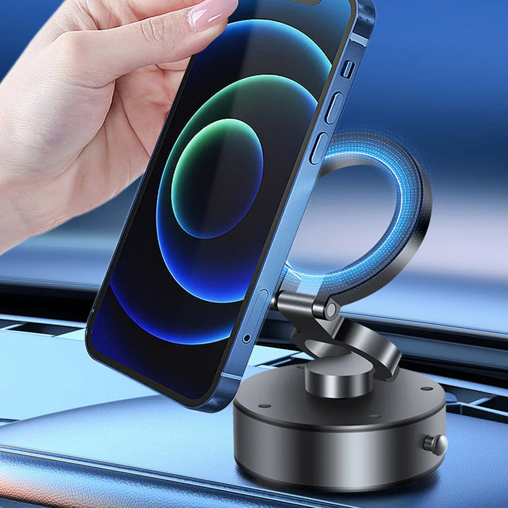 Magnetic Car Phone Holder Dash Mount Tri Fold Stand