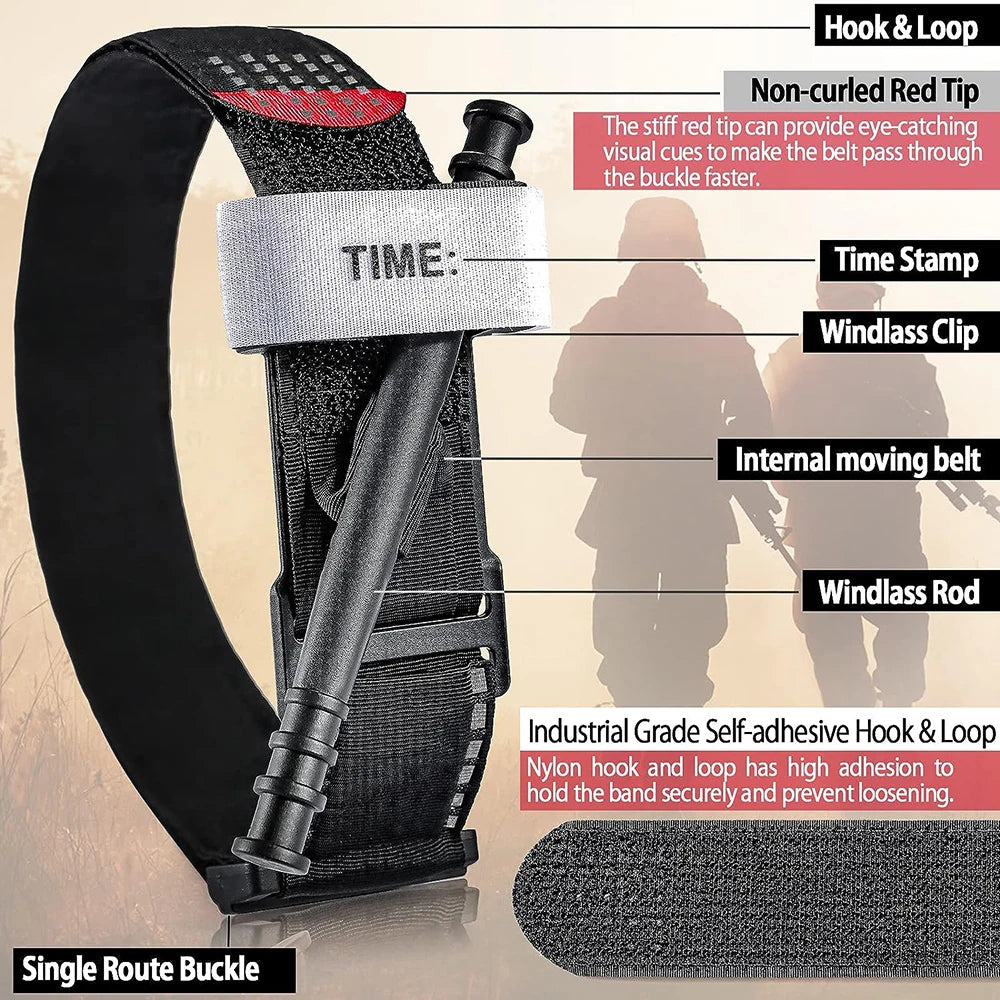Emergency Tourniquet Set 5 10 25 Pieces Outdoor Medical