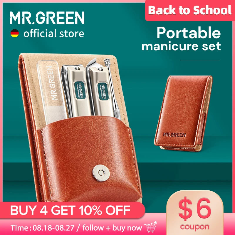 Mr Green Portable Manicure Set Stainless Steel Clippers
