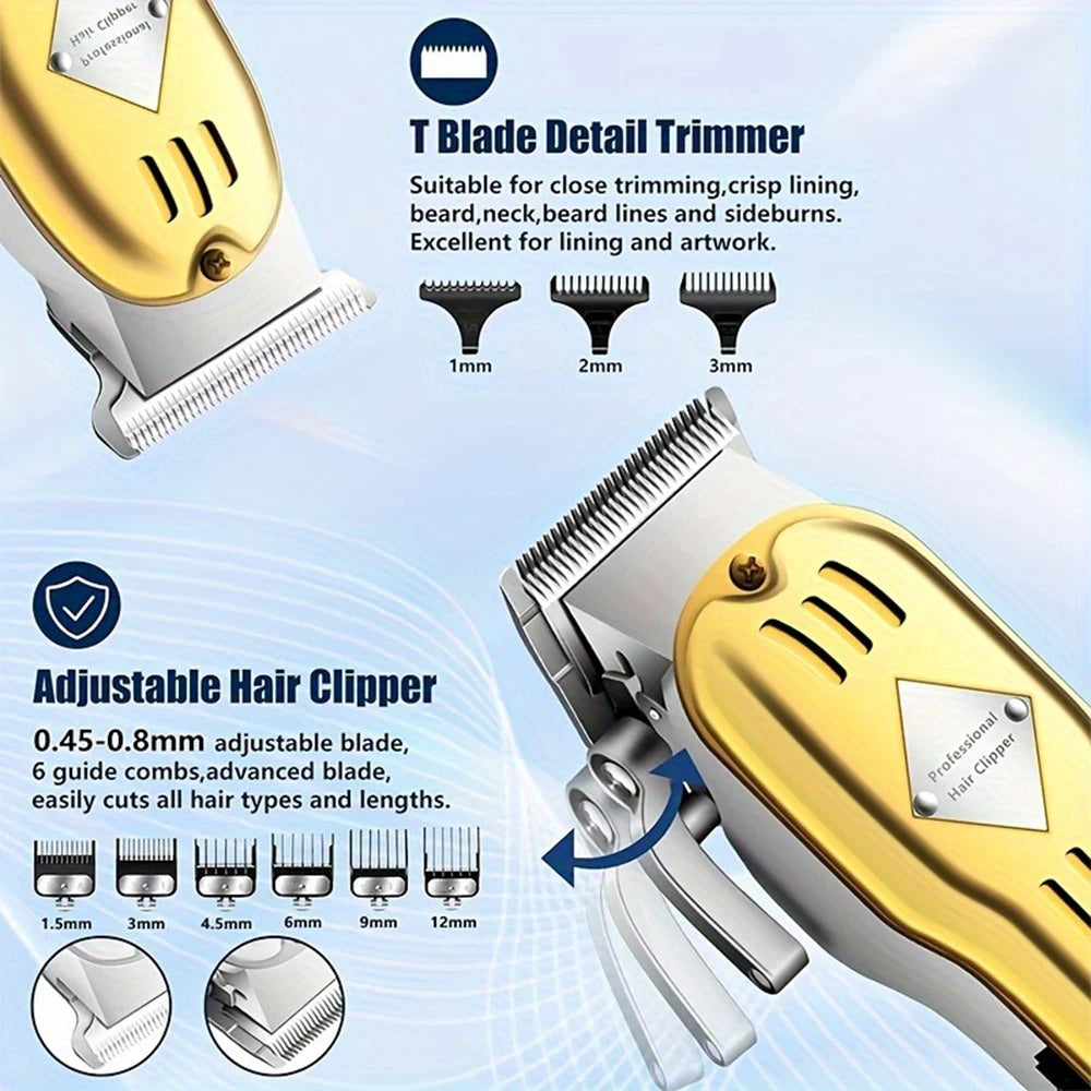 3 In 1 Hair Cutting Kit Cordless Clippers Shaver For Men