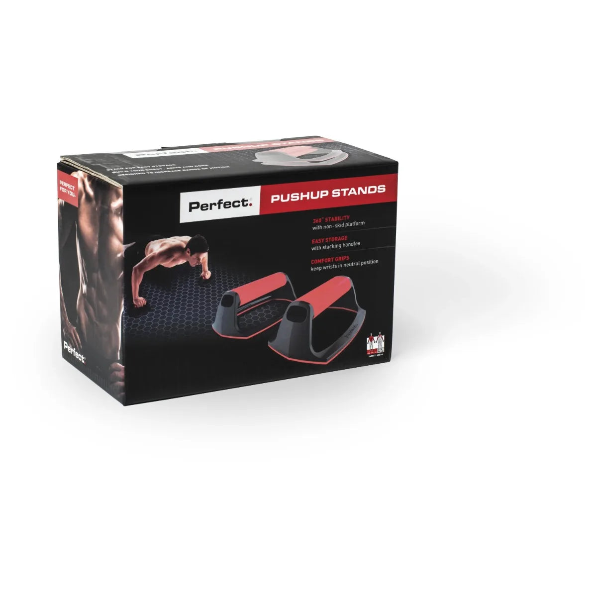 Fitness Pushup Stands With Padded Grips For Wrist Support
