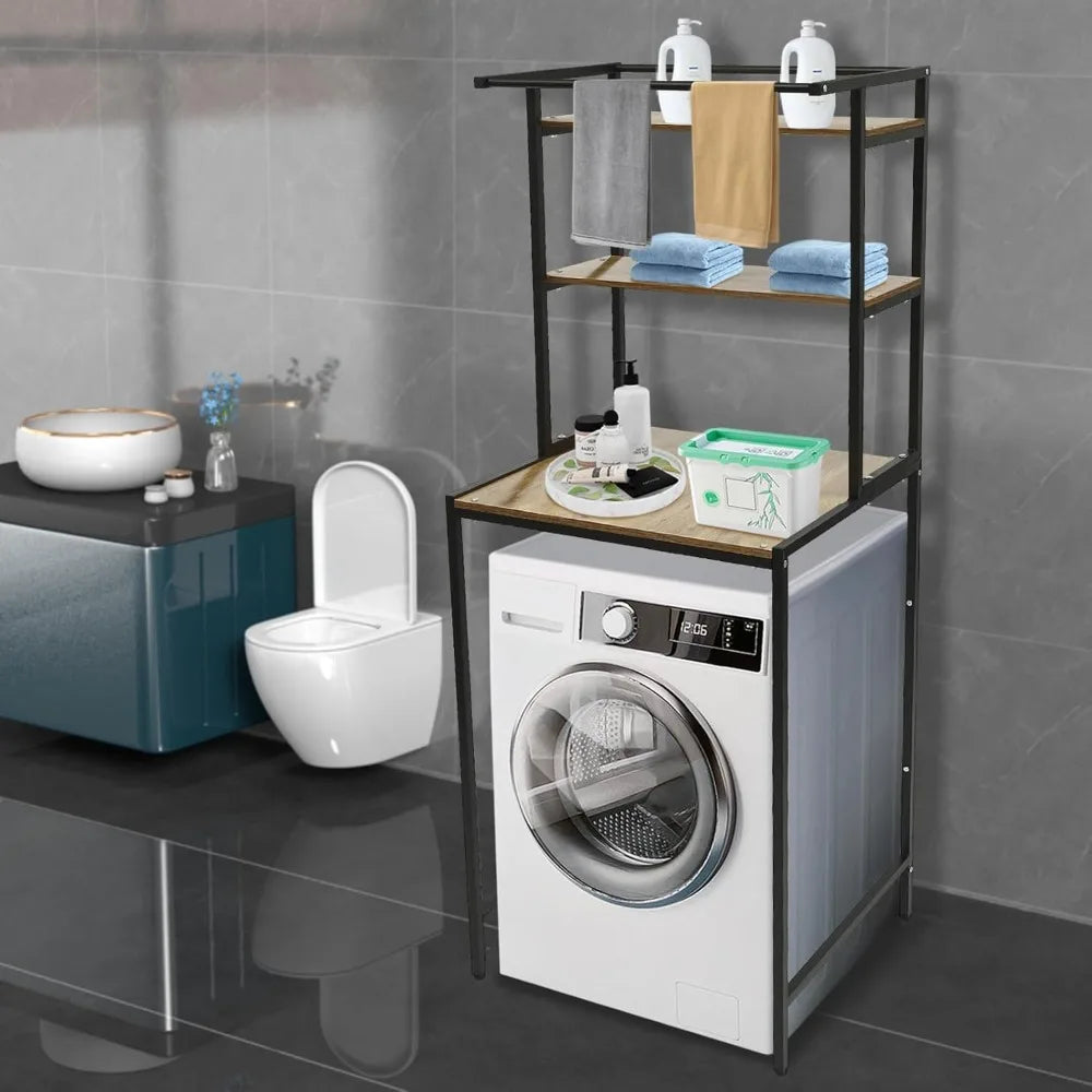 Over Washer And Dryer Shelves 3 Tiers Laundry Organizer