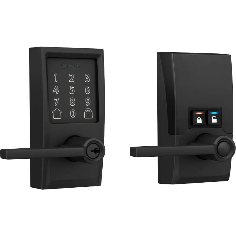 Encode Century WiFi Latitude Lever Door Lock Matte Black
