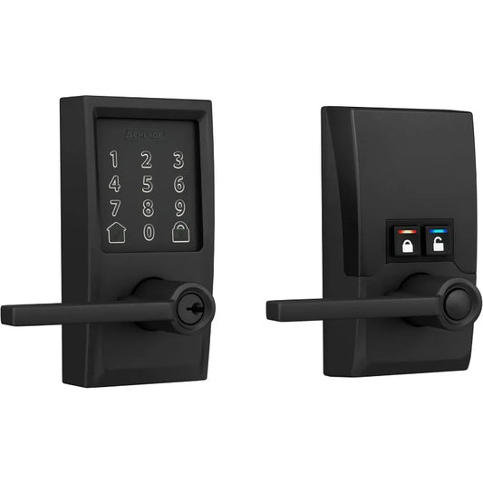 Encode Century WiFi Latitude Lever Door Lock Matte Black