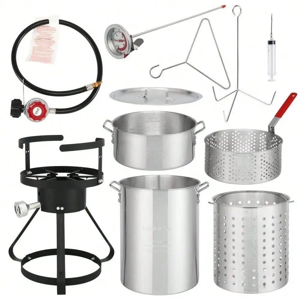 Propane Turkey Fryer 30 Qt 10 Qt Boiler Steamer 54000 BTU