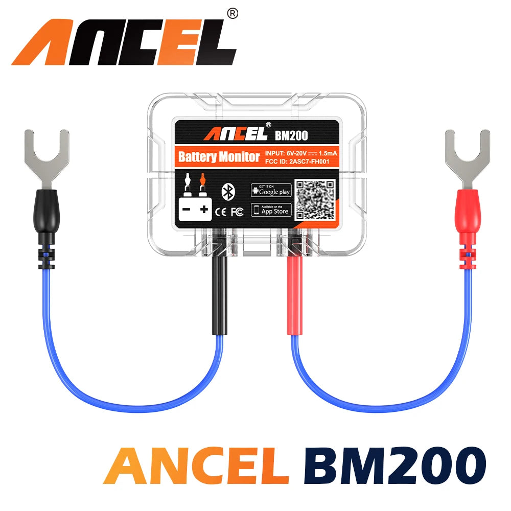Ancel BM200 12V Battery Monitor With Wireless Bluetooth App