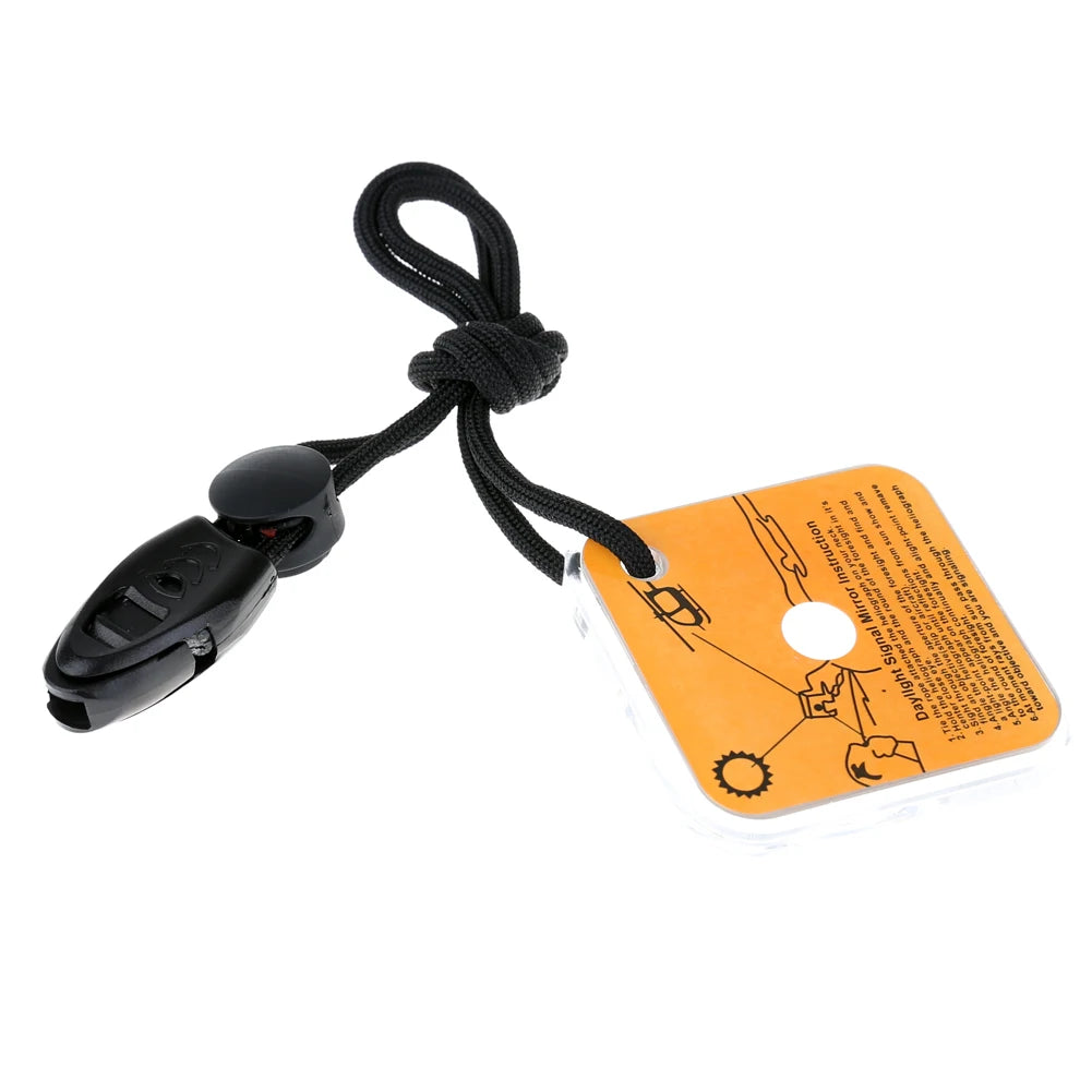 Emergency Survival Mirror With Whistle Outdoor Gear Kit