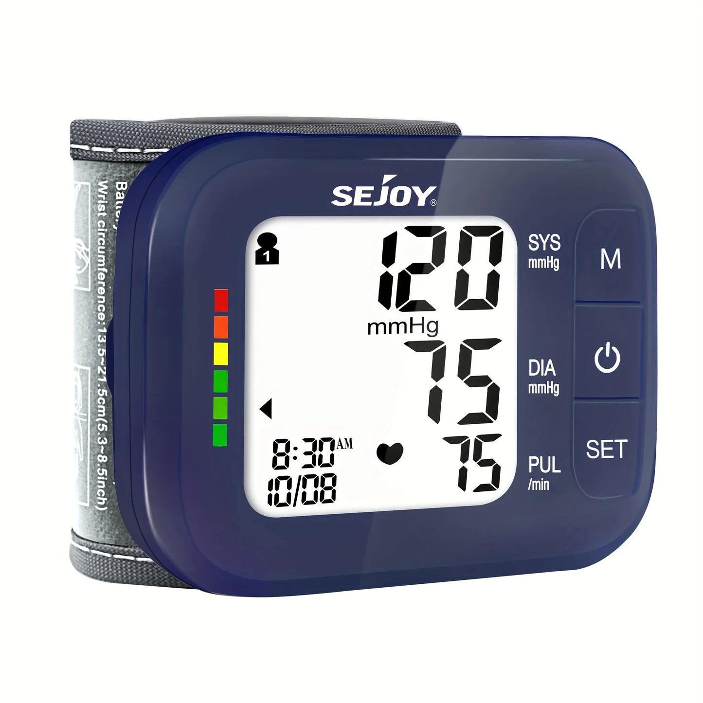 SEJOY Wrist Blood Pressure Monitor Heartbeat Detection