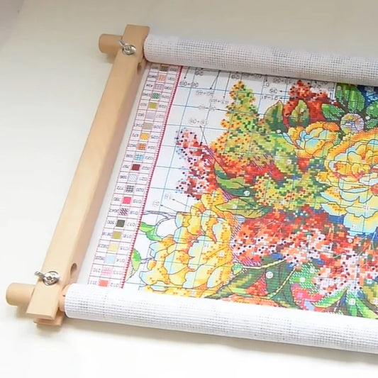 Cross Stitch Scroll Frame for Needlework and Quilting Crafts