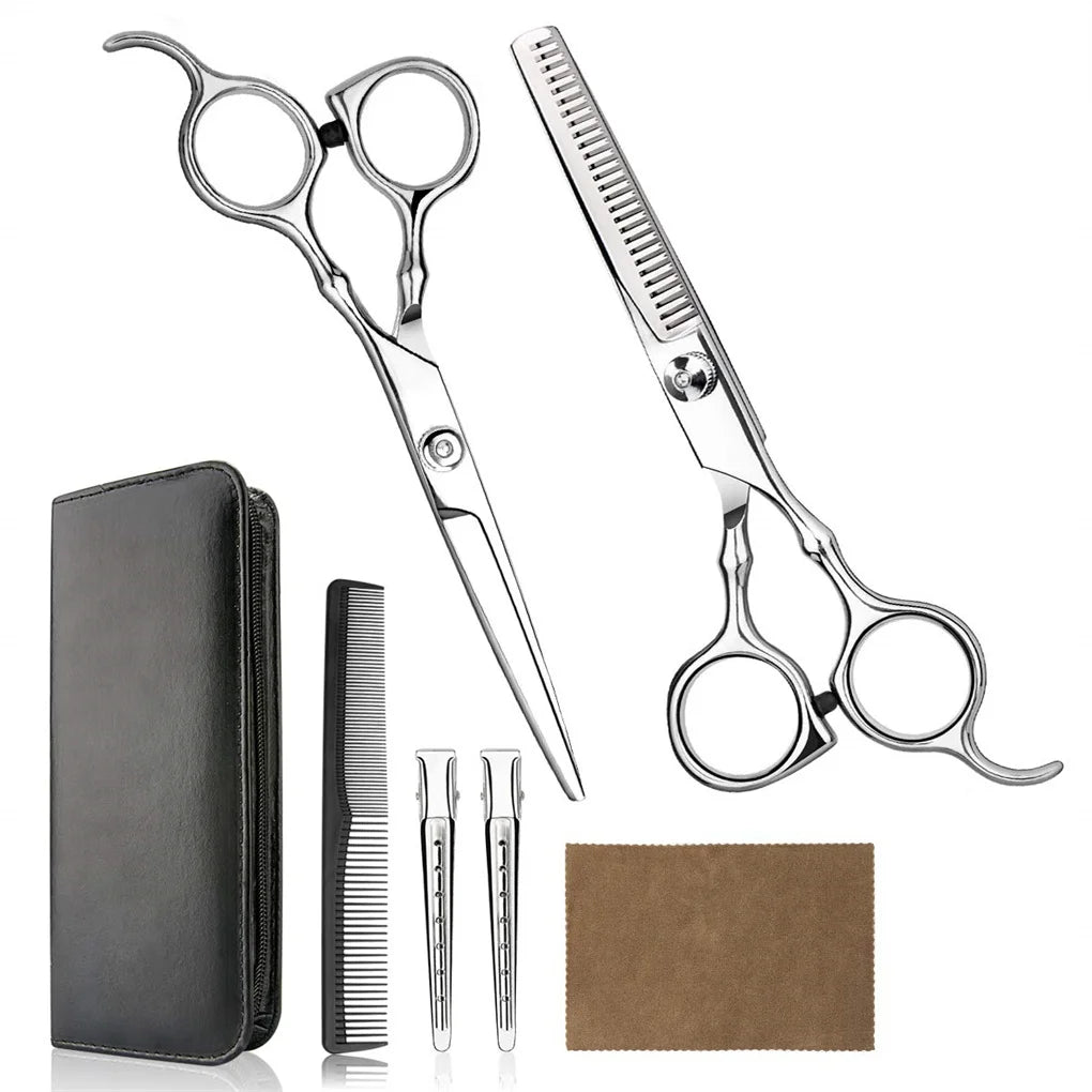 Hair Cutting Scissors Set 6 Inch Thinning Shears For All