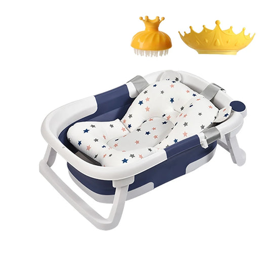 Portable Collapsible Baby Bathtub for Newborns and Toddlers