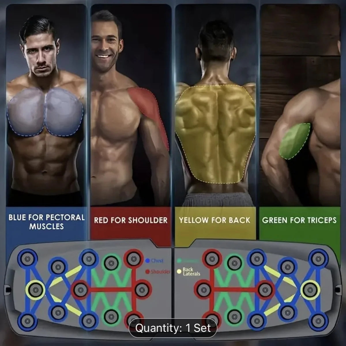 Solid Push Up Board Home Workout Equipment Multi Functional