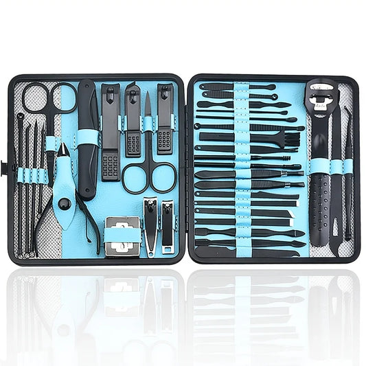 Professional Nail Clippers Cuticle Nippers Kit With Case