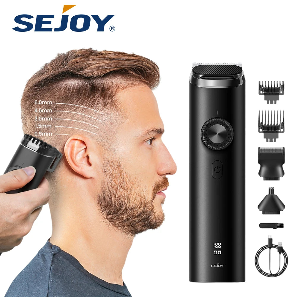 Sejoy 8 In 1 Hair Cutting Machine Cordless Trimmer For Men