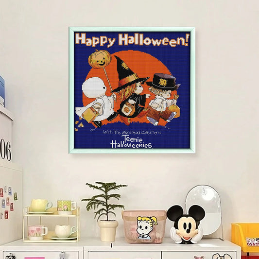 Full Embroidery Halloween Cross Stitch Kit 14CT Eco Cotton