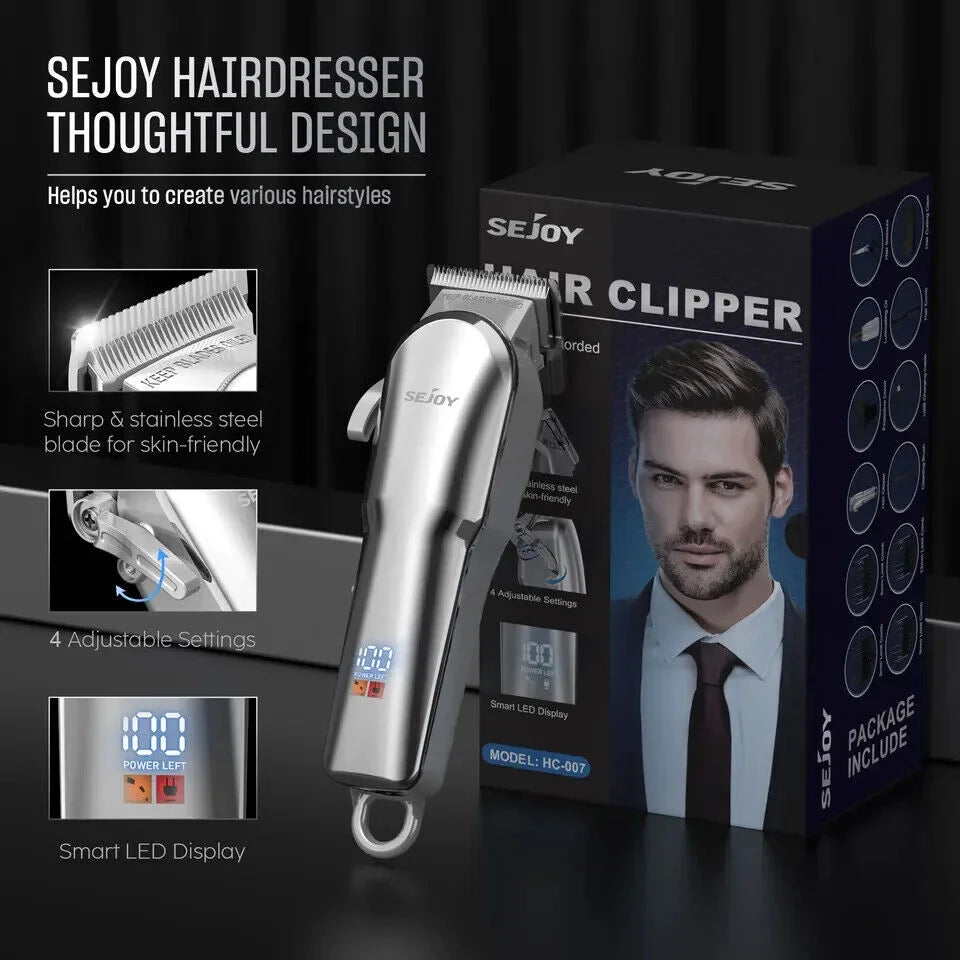 Sejoy Mens Hair Trimmer Multifunction Grooming Kit Pro