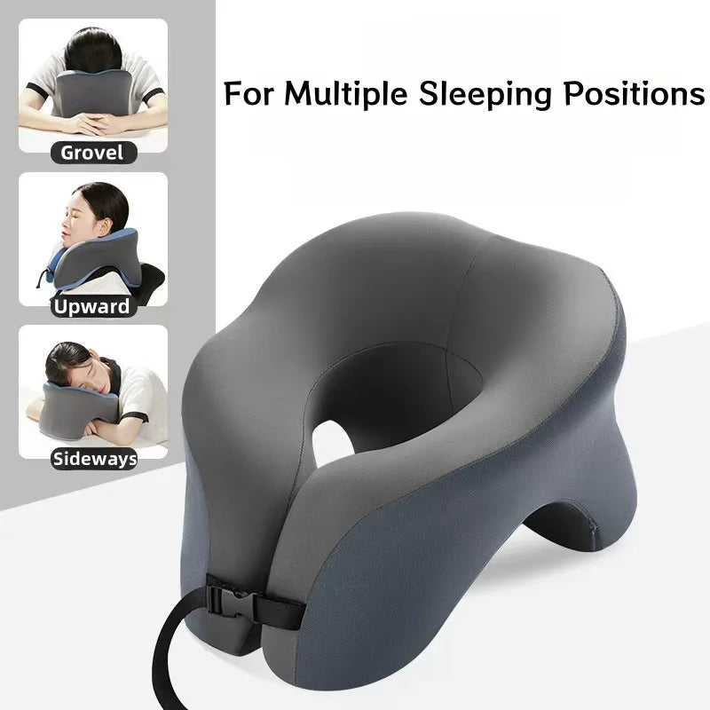 U Shaped Memory Foam Travel Pillow For Airplane And Car
