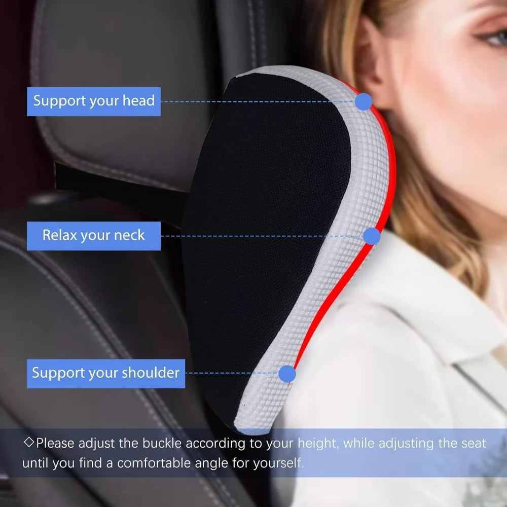 Ultra Soft Car Headrest Pillow Memory Foam Neck Cushion