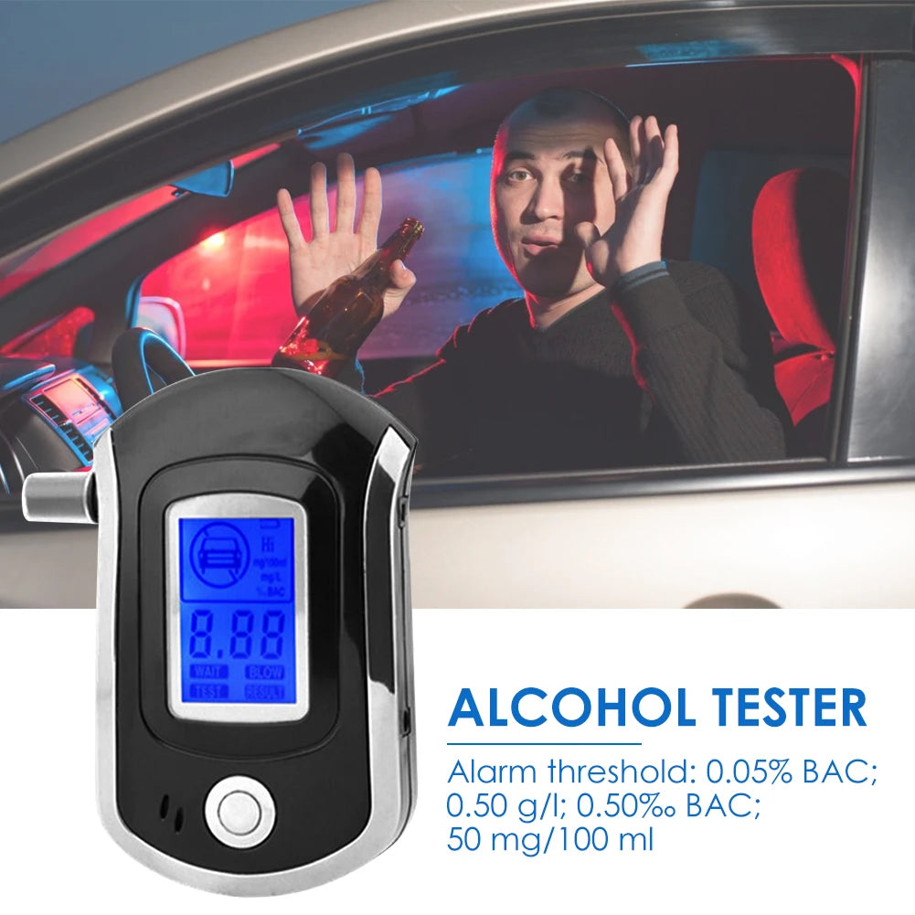Digital Breath Alcohol Tester With LCD Display Handheld
