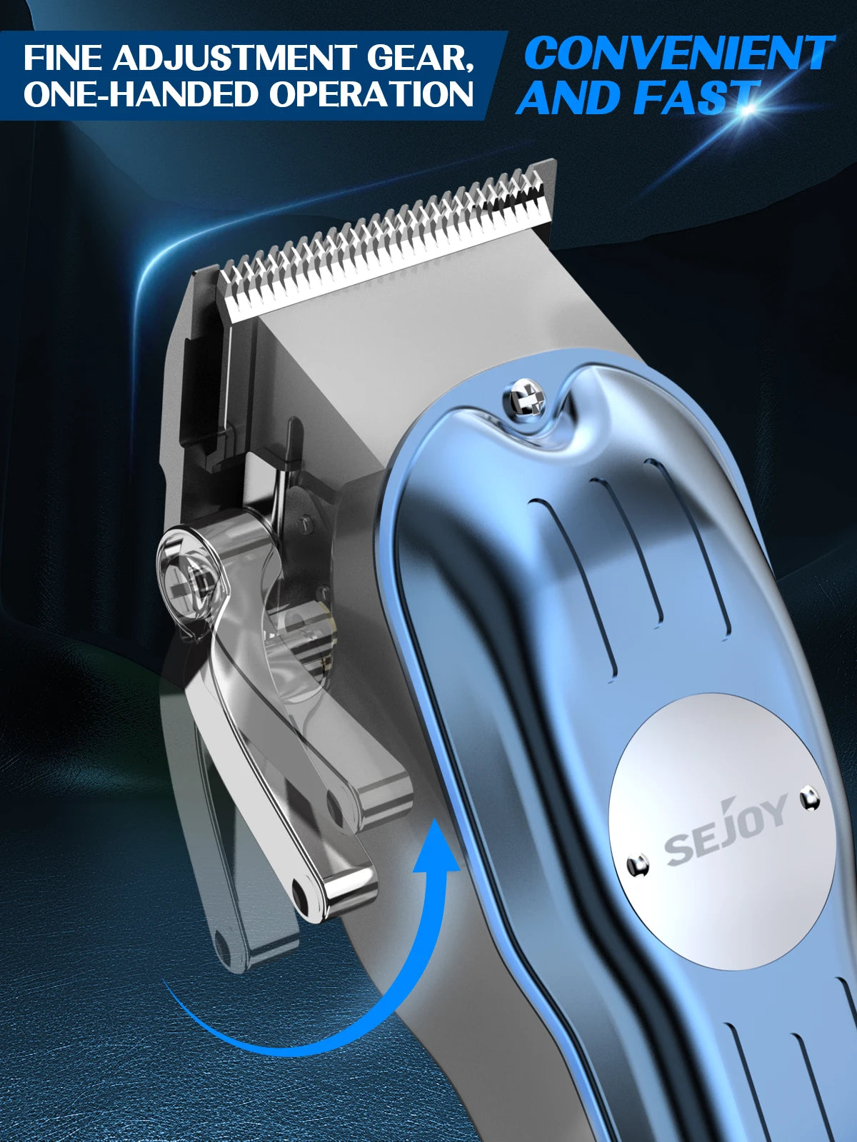 Sejoy Hair Clippers Kit With T Blade Trimmer LED Display