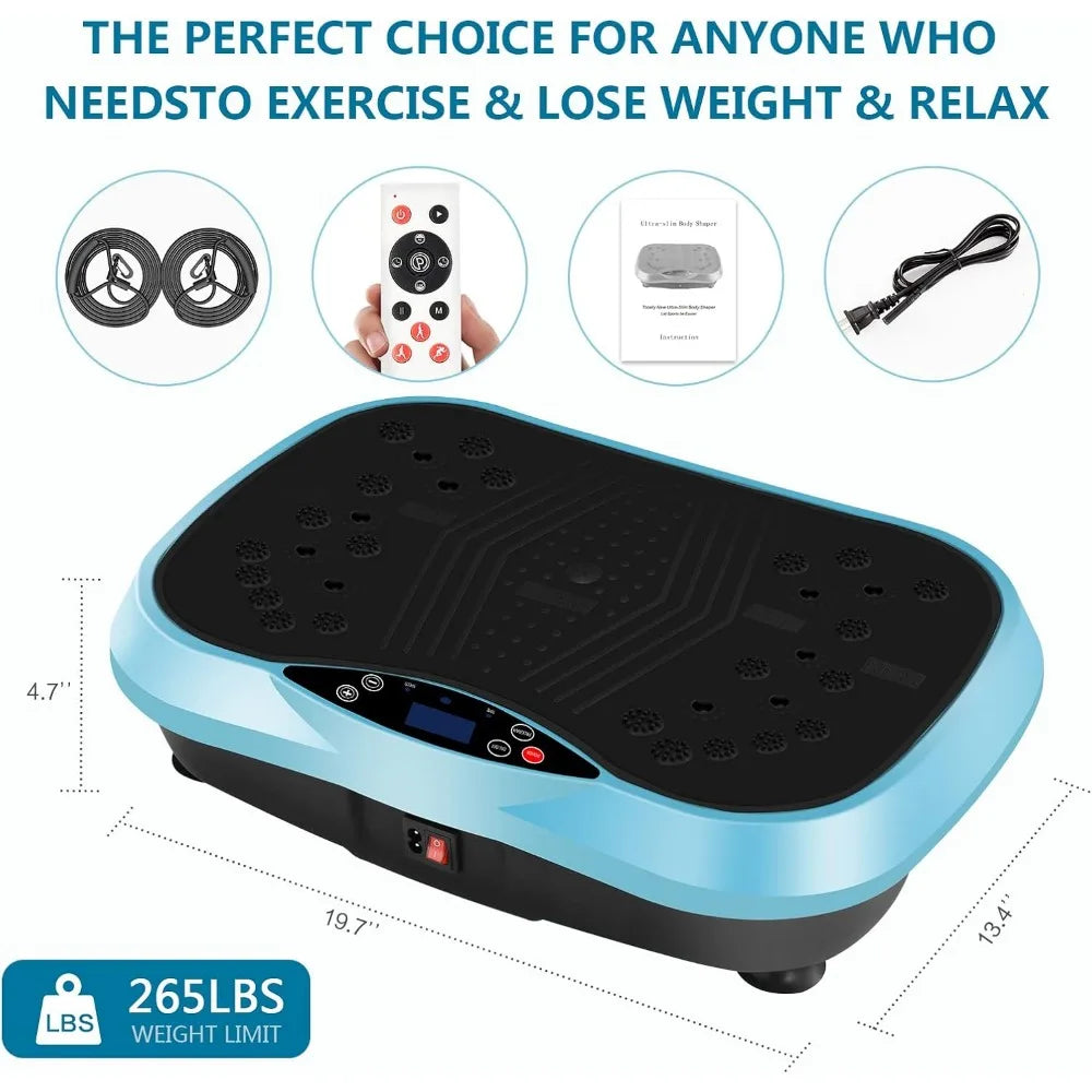 Vibration Plate Exercise Machine Full Body Workout Remote