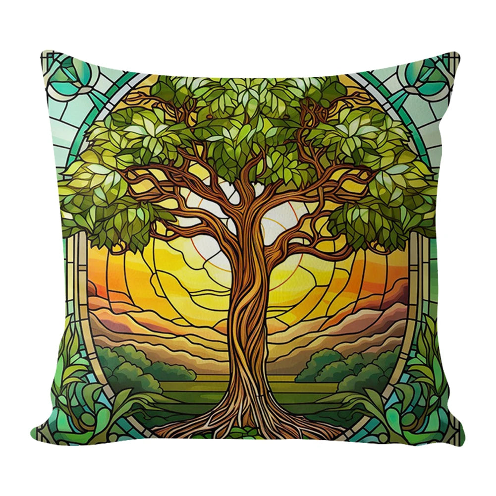 17.72 Inch Cross Stitch Pillow Cover Kit for Beginners Craft