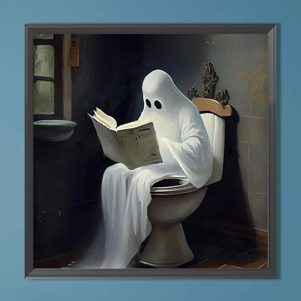 5D DIY Halloween Ghost Diamond Painting Cross Stitch Kit Scary Pumpkin Mosaic Embroidery Art Crafts Home Decor