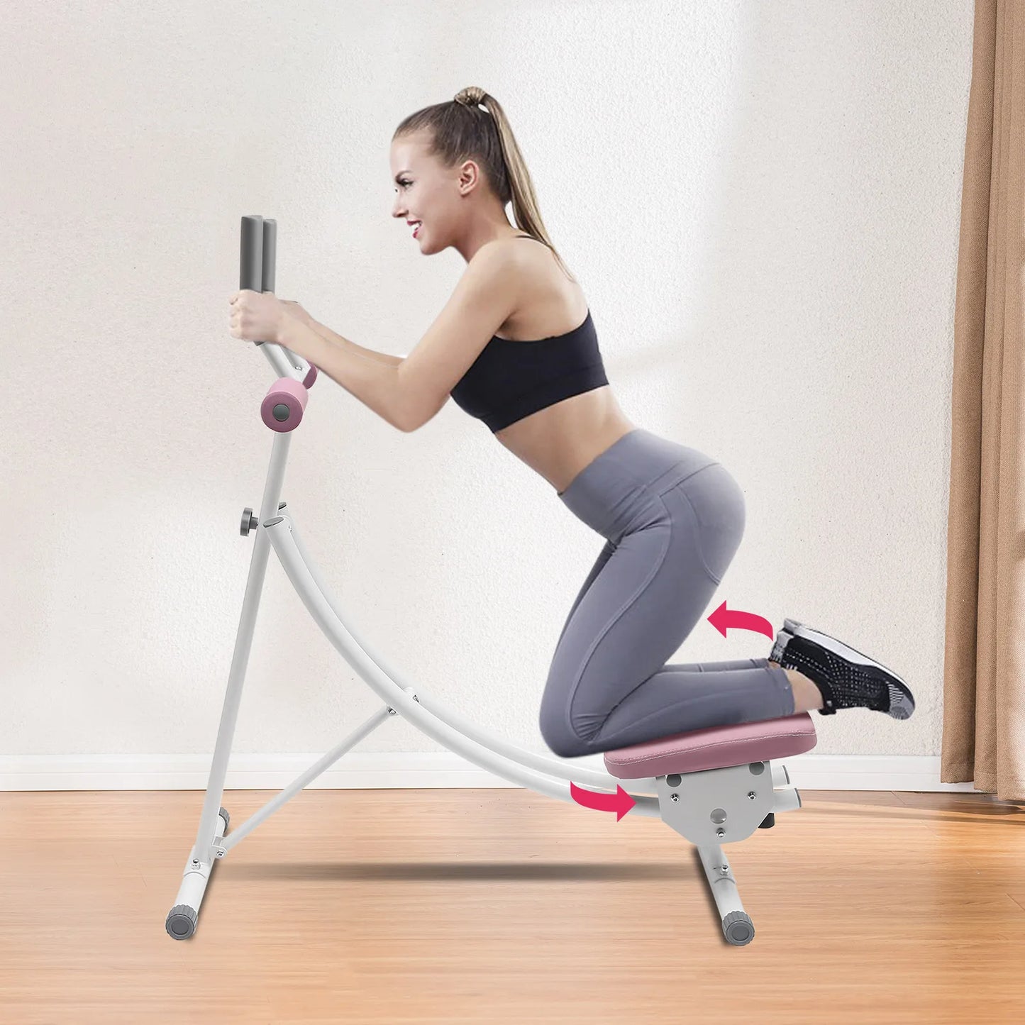 Foldable Ab Workout Machine For Home Gym Core Trainer
