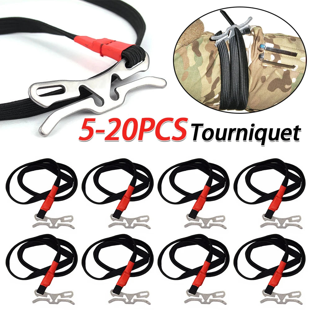 First Aid Elastic Ropes Tourniquet Tools EDC Gear Outdoor