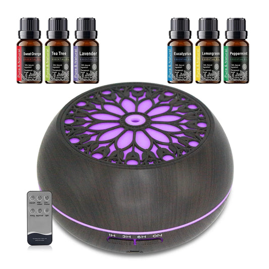 550ml Essential Oil Diffuser with Auto Timer and Remote Control