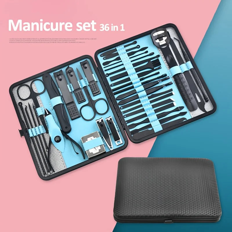 Professional Nail Clippers Cuticle Nippers Kit With Case