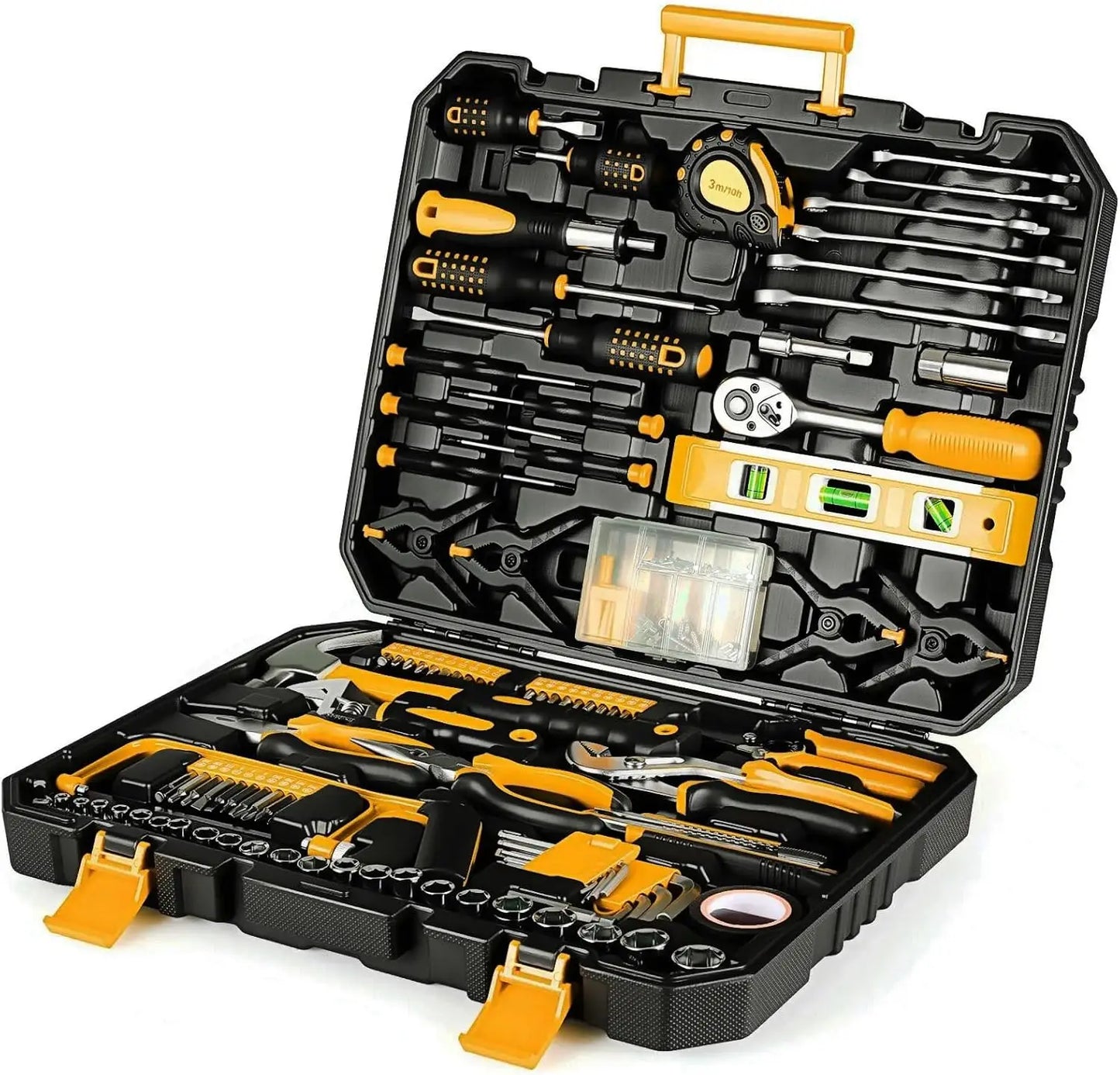 198 Piece Tool Box Set Hand Tools With Ratchet Sockets