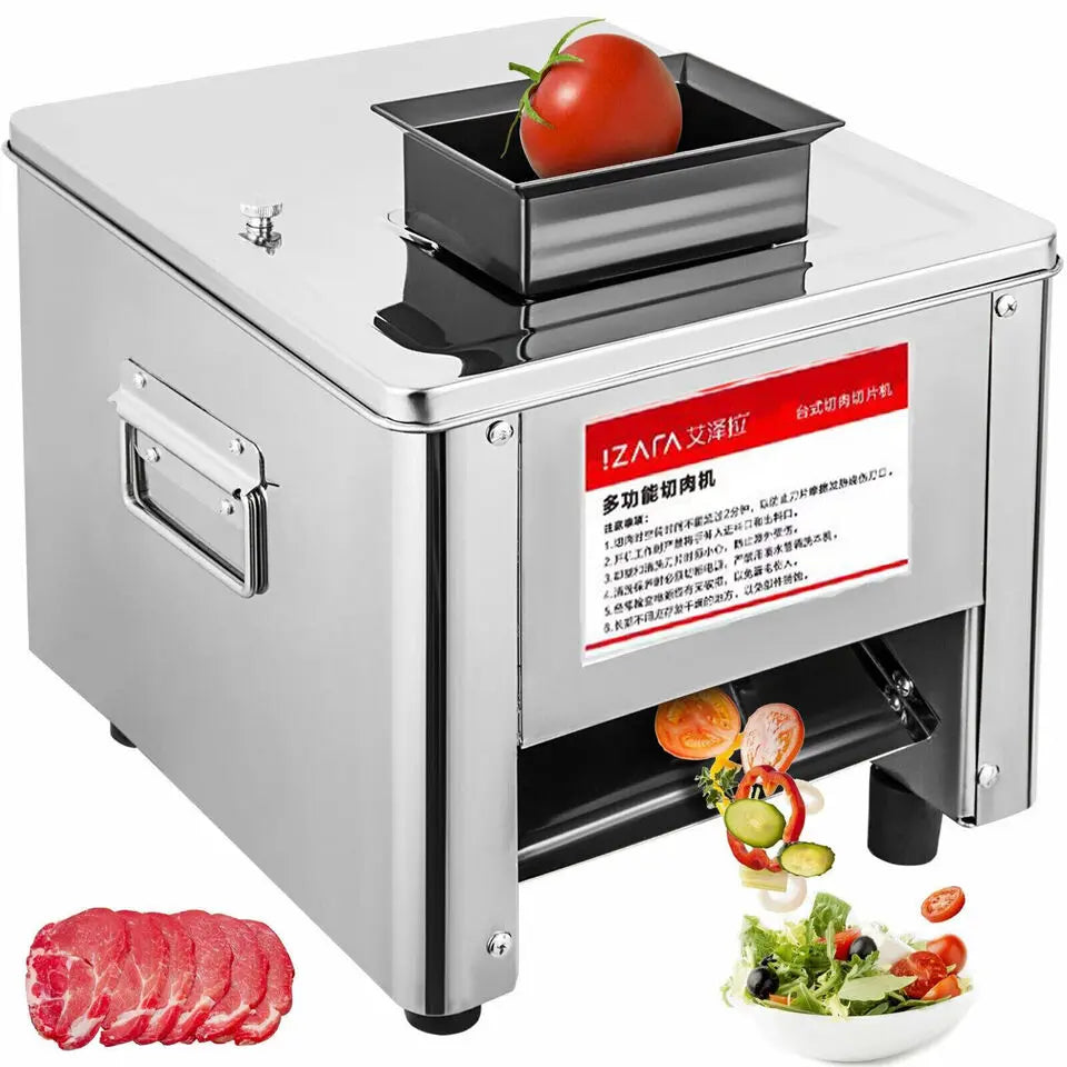 Commercial 850W Stainless Steel Electric Meat Slicer Cutter