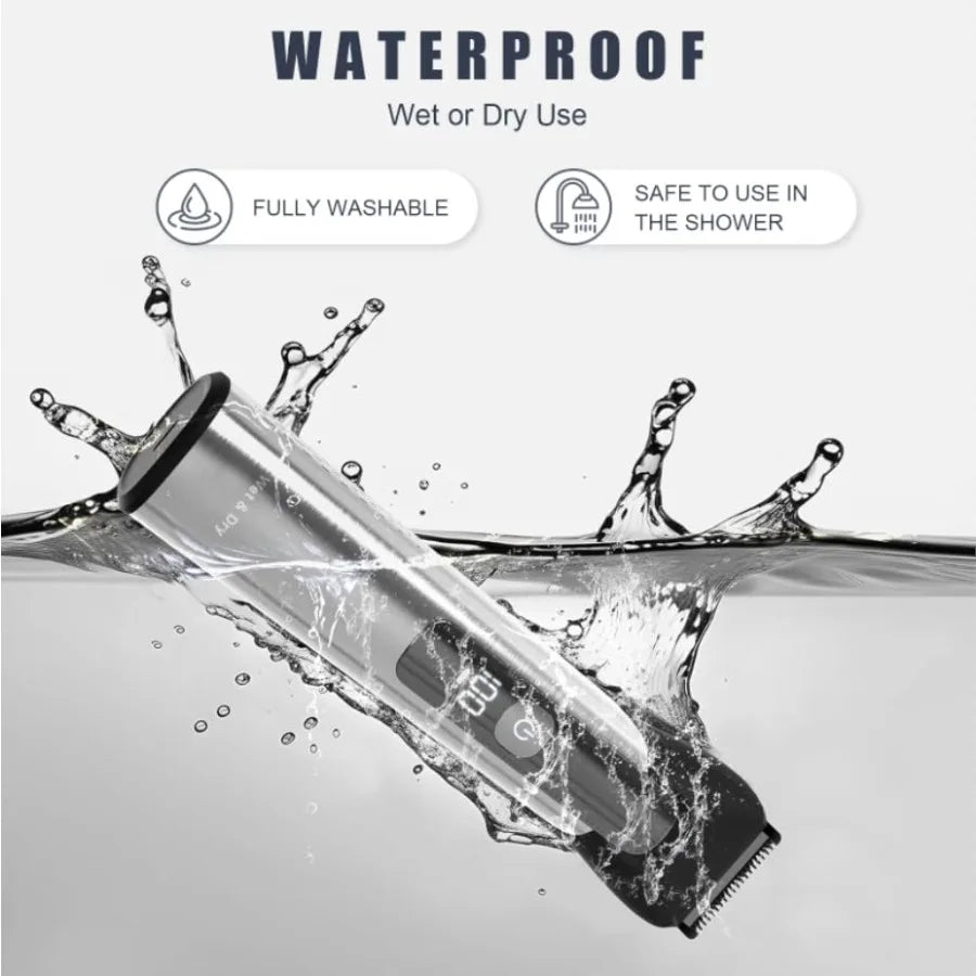 5In1 Beard Trimmer For Men Stainless IPX7 USB Rechargeable