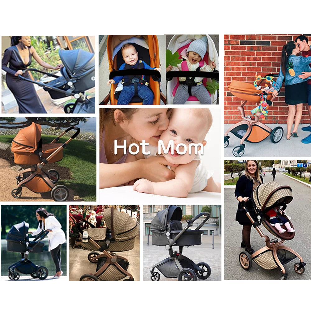 Hot Mom F22 3in1 Baby Stroller Adjustable Seat Aluminum Frame
