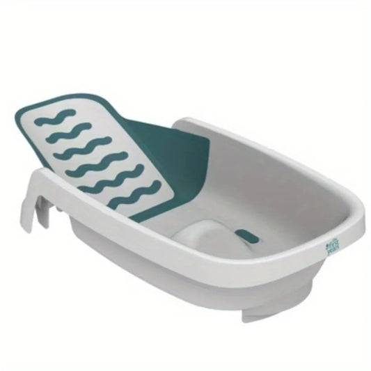 4-in-1 White Reclining Baby Tub for Newborns to Toddlers