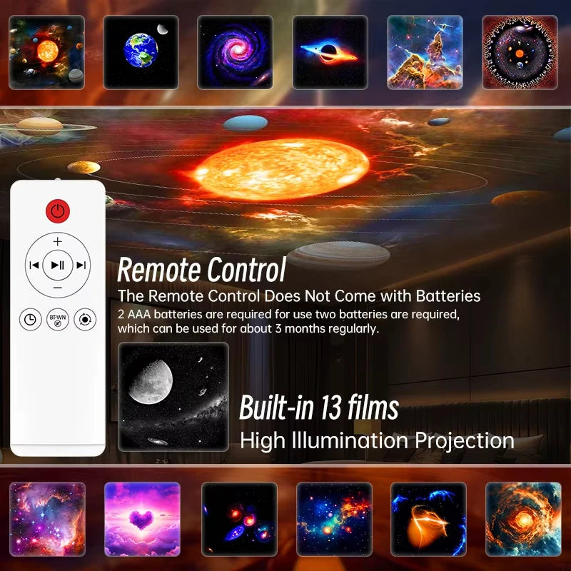 Galaxy Star Projector Night Light For Kids And Adults
