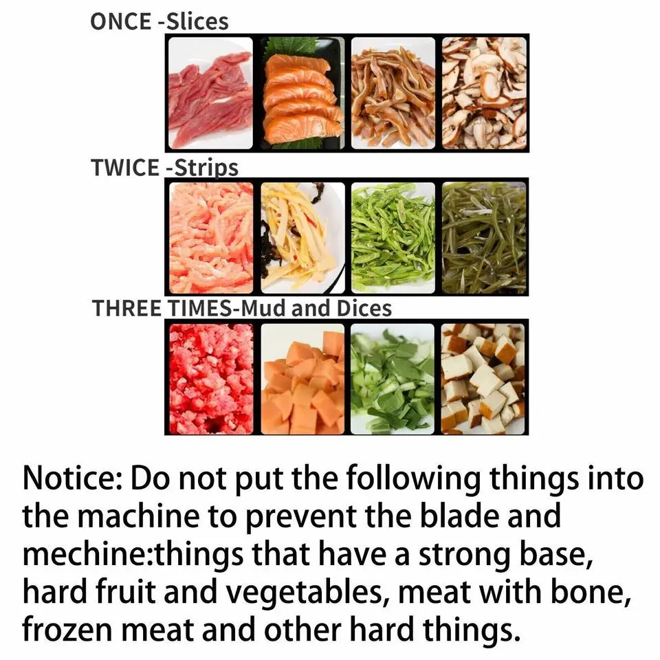 Commercial 850W Stainless Steel Electric Meat Slicer Cutter