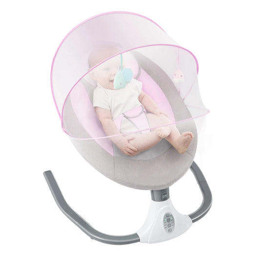 4 Speed Auto Smart Baby Swing With Remote Mosquito Net