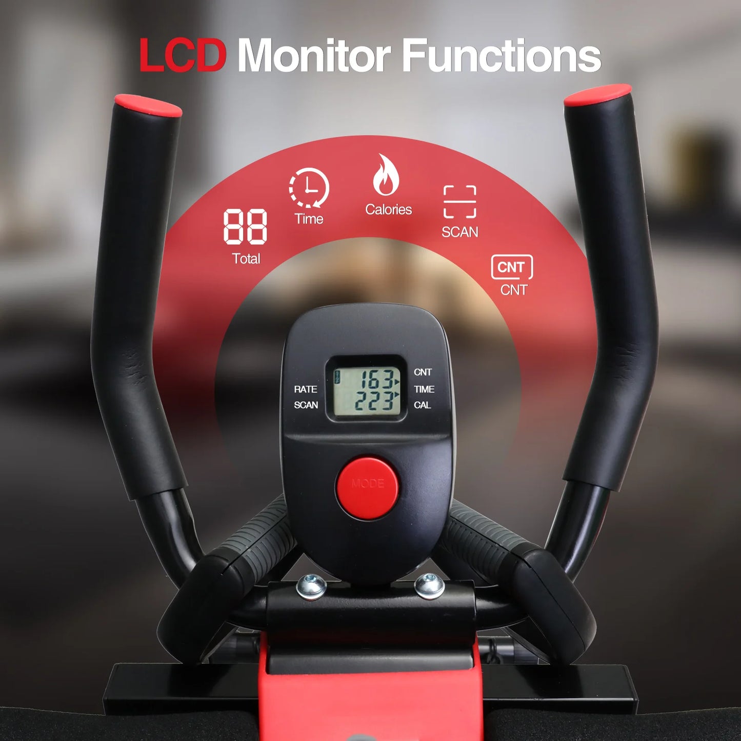 Dual Track Ab Cruncher Machine Foldable Adjustable Height