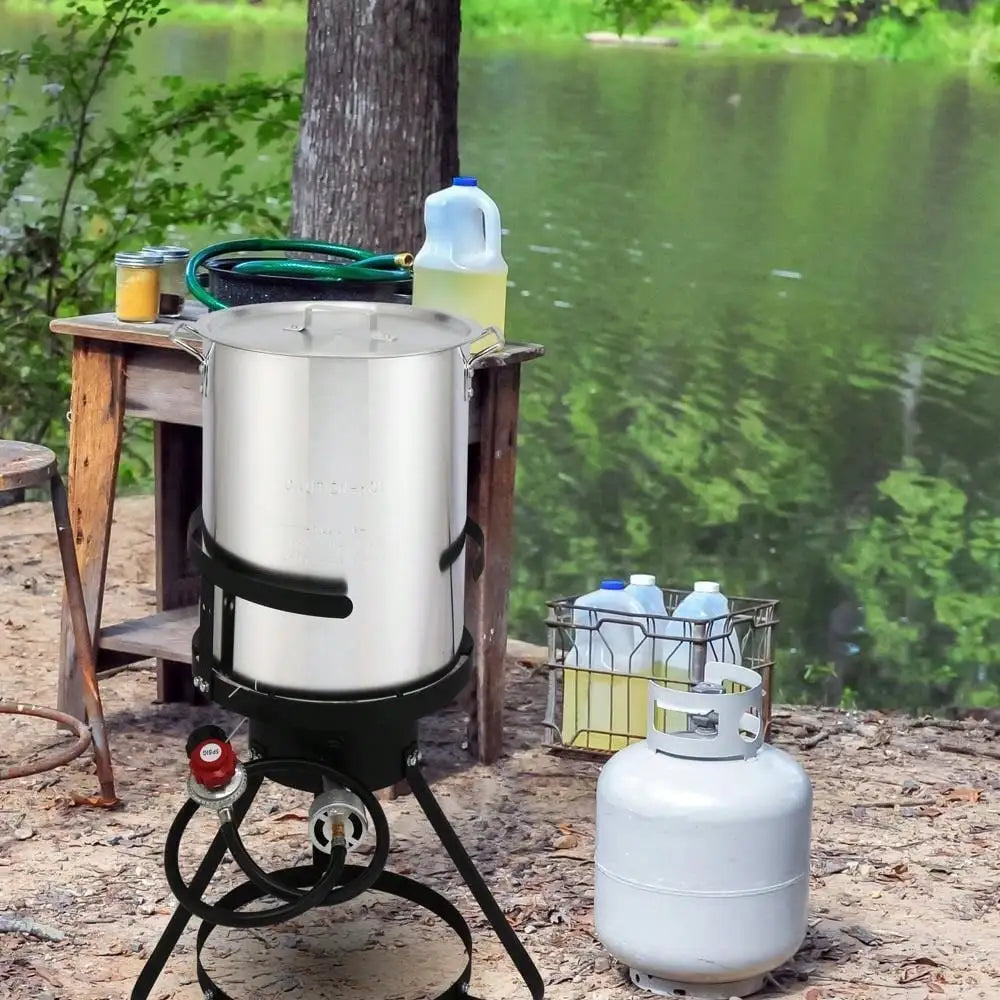 Propane Turkey Fryer 30 Qt 10 Qt Boiler Steamer 54000 BTU