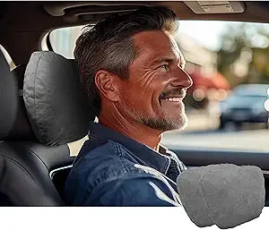 Car Neck Pillows Headrests Suede Superfiber Cushions
