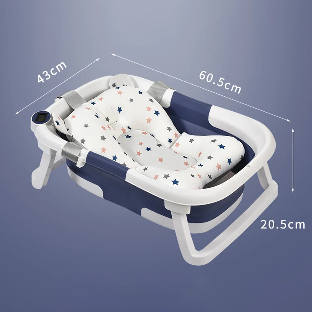 Portable Collapsible Baby Bathtub for Newborns and Toddlers