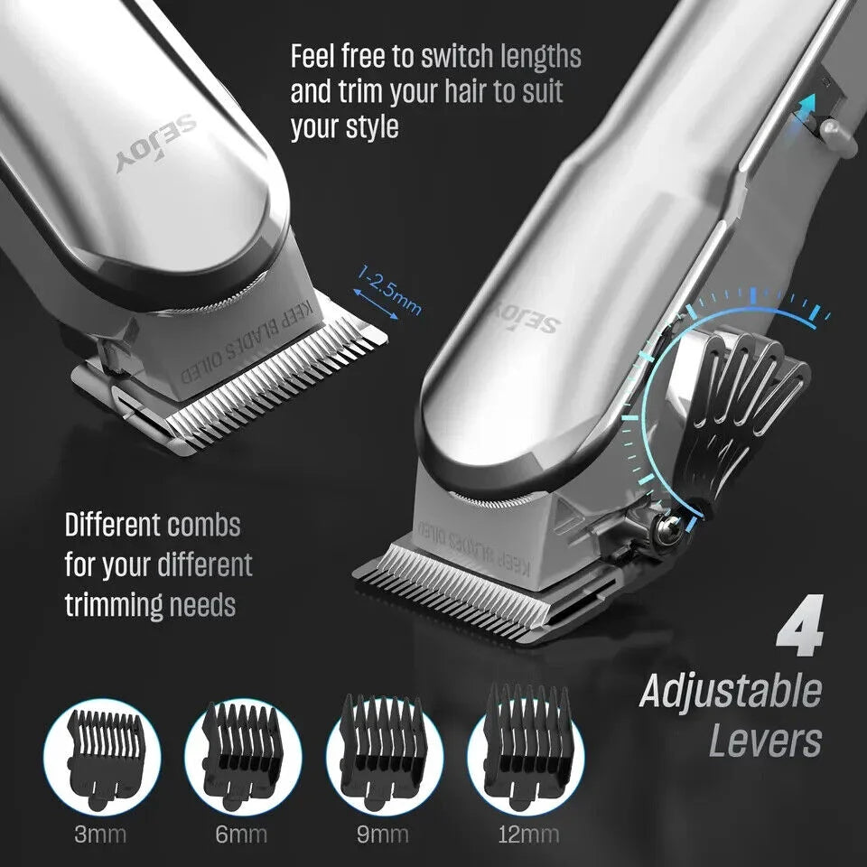 Sejoy Men Hair Trimmer Multifunction Clipper Shaver